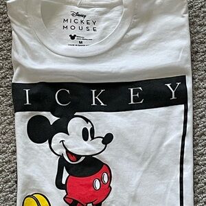 Men’s Disney Mickey Mouse Graphic Tee in White and Red